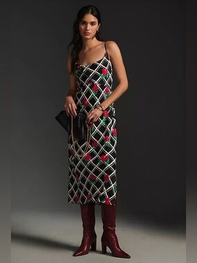 Anthropologie Elyse slip dress